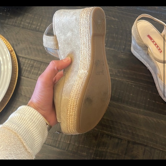 Authentic PRADA wedges- barely worn - Picture 5 of 7